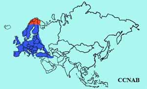 European Greenfinch range map