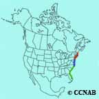 Saltmarsh Sparrow range map